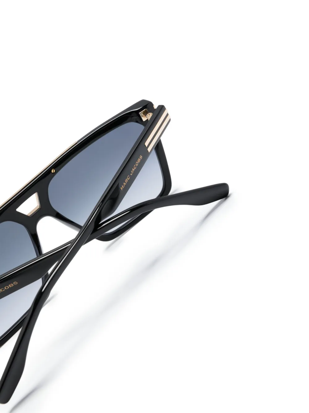 Marc Jacobs Eyewear Zonnebril met piloten montuur en kleurverloop Zwart