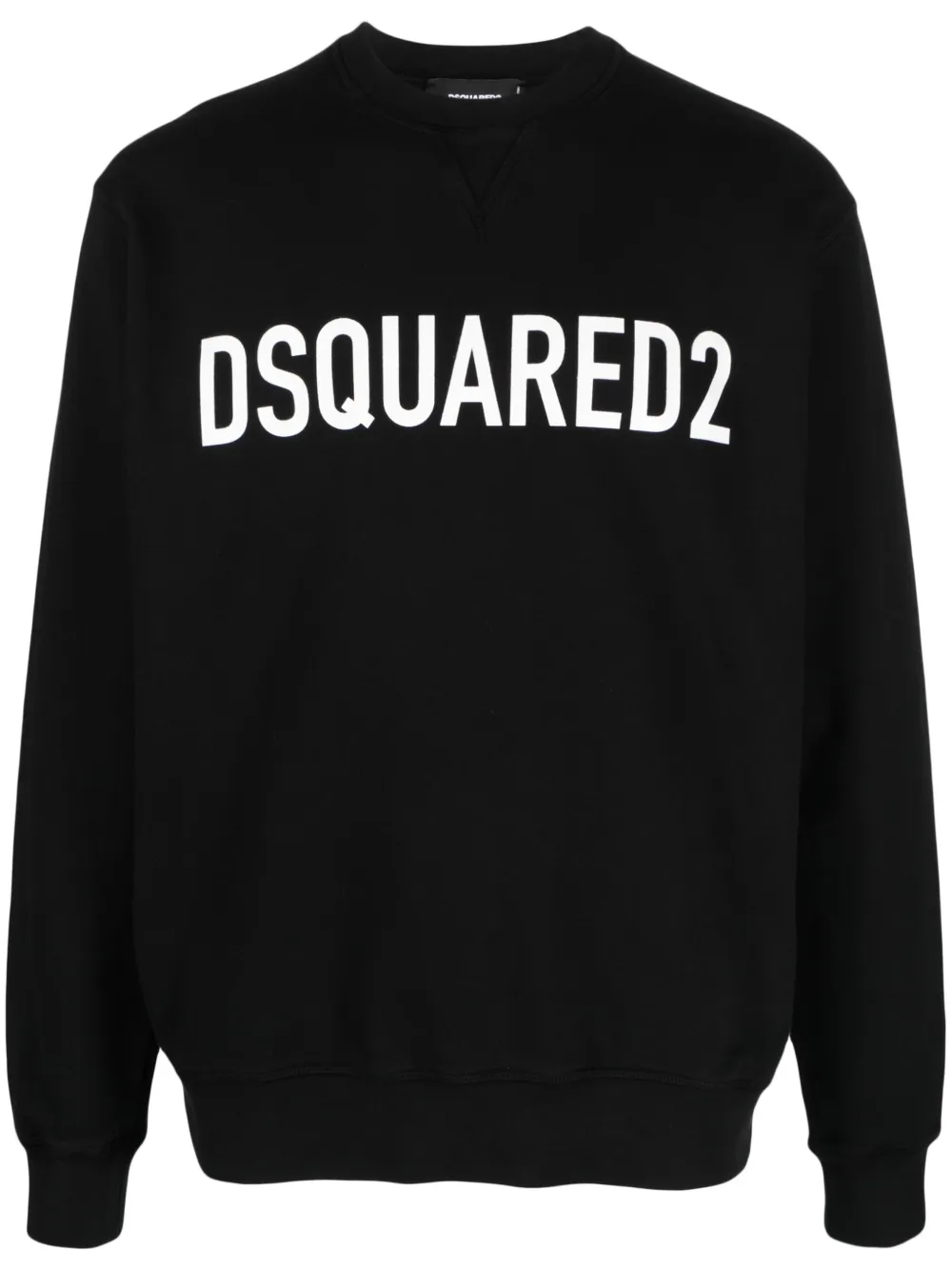 Shop Dsquared2 Logo-print Cotton Sweatshirt In Black