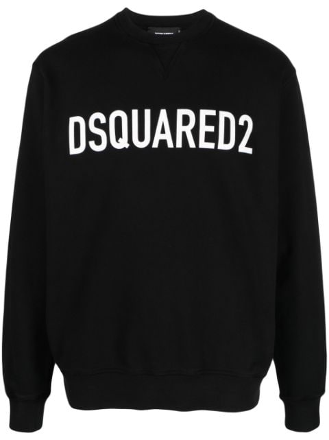 DSQUARED2 logo-print cotton sweatshirt