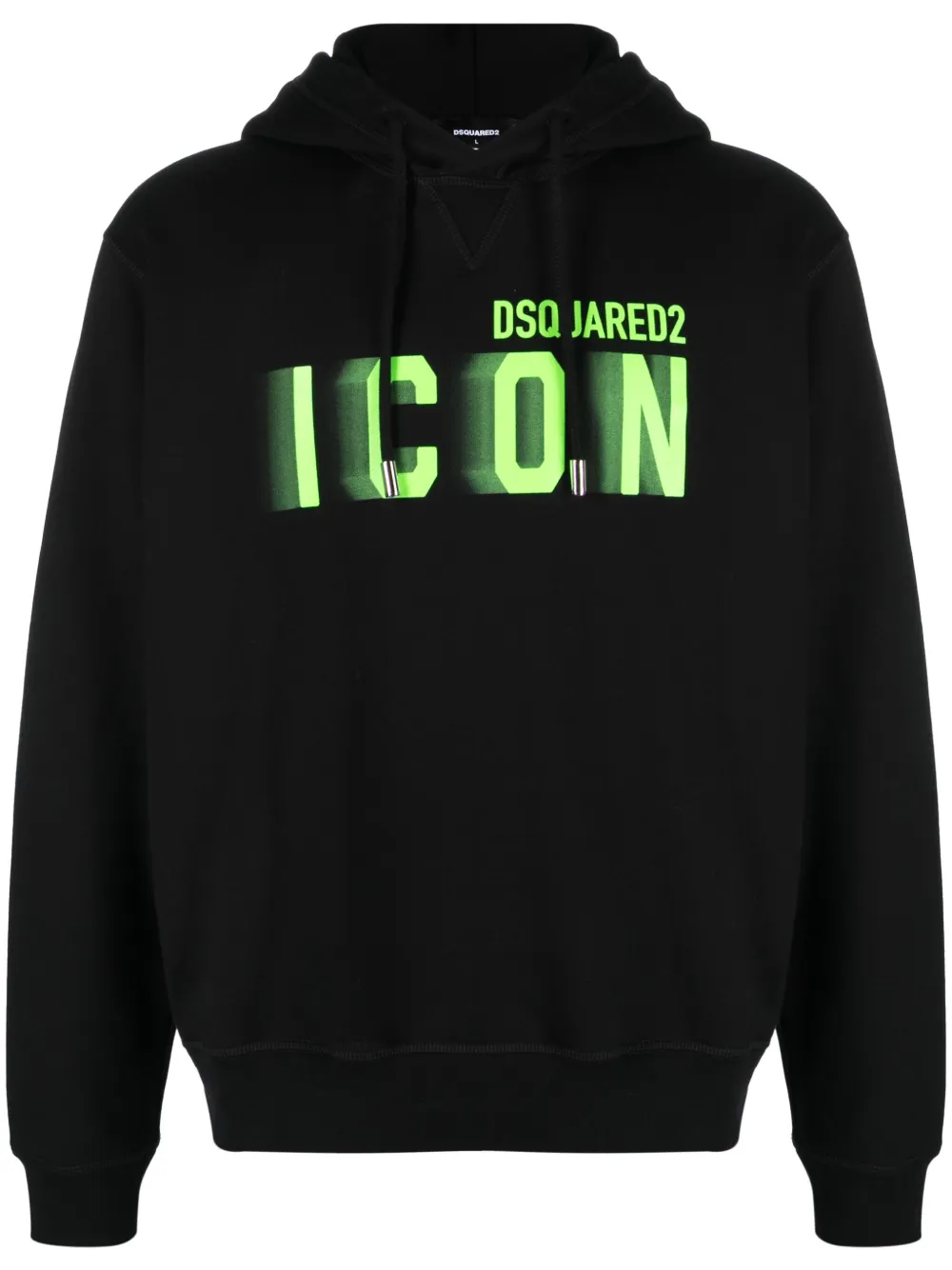 Dsquared2 Katoenen hoodie met logoprint Zwart