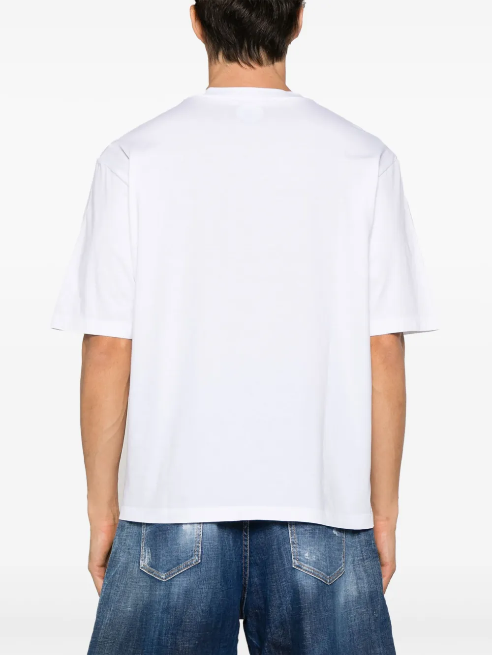 Shop Dsquared2 Logo-print Cotton T-shirt In White