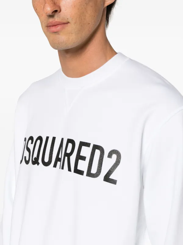 D squared2★ ロゴ ホワイト スウェットシャツ★送関込 DSQUARED2 ロゴ スウェットシャツ | ホワイト | FARFETCH JP