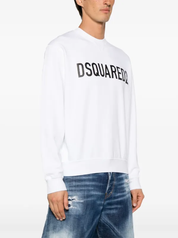 D squared2★ ロゴ ホワイト スウェットシャツ★送関込 DSQUARED2 ロゴ スウェットシャツ | ホワイト | FARFETCH JP