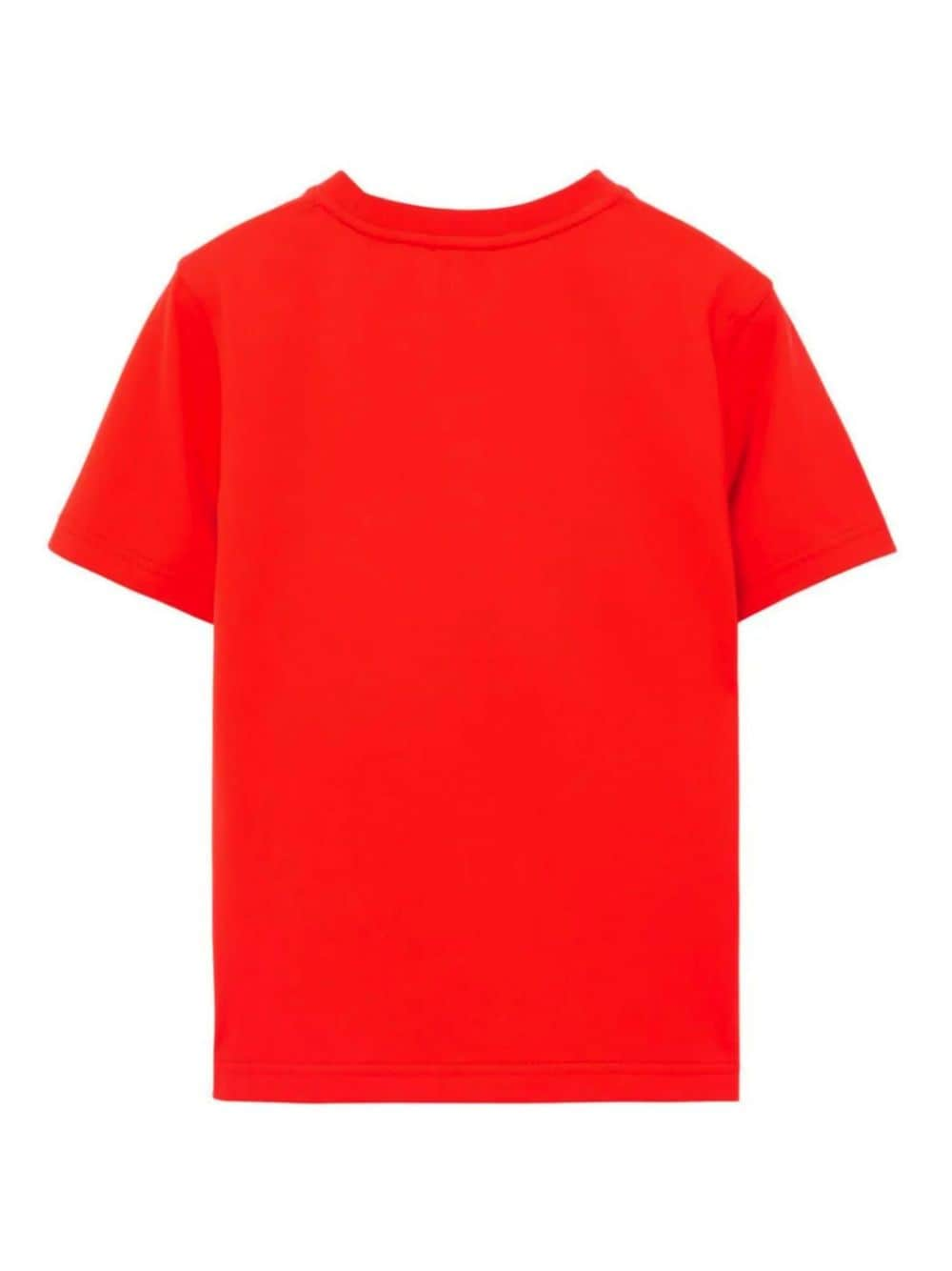 Burberry Kids EKD crew-neck cotton T-shirt - Oranje