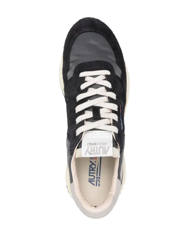 【関税込み】Autry ブラック Reelwind ローカットスニーカー Autry Reelwind Low Sneakers In Black Nylon And Suede