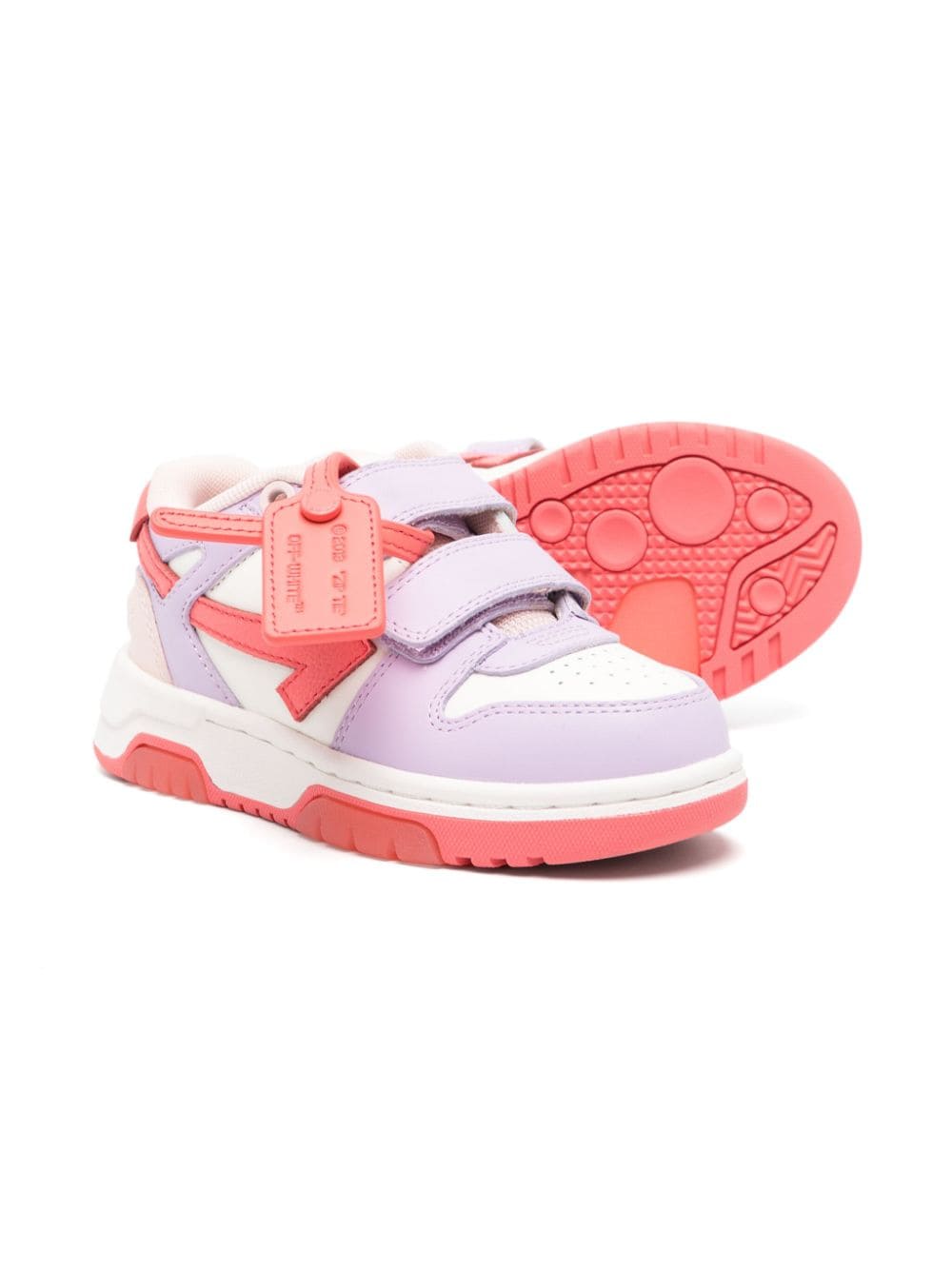 Off-White Kids Out Of Office leren sneakers - Wit