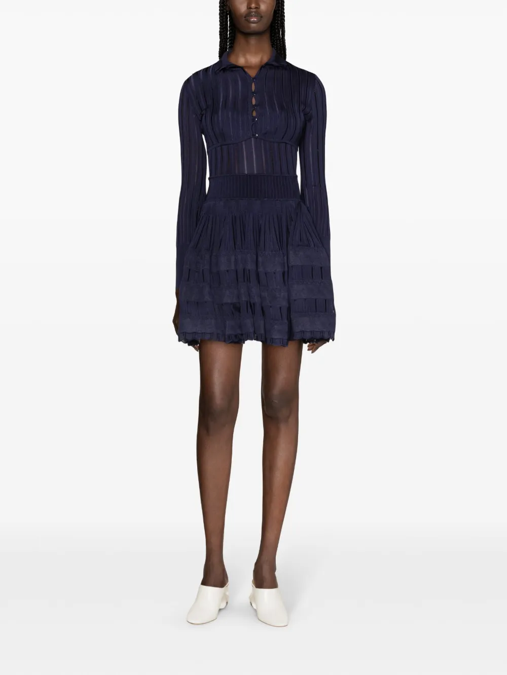 Alaïa ribbed mesh cropped cardigan | Cardigans | Image 2