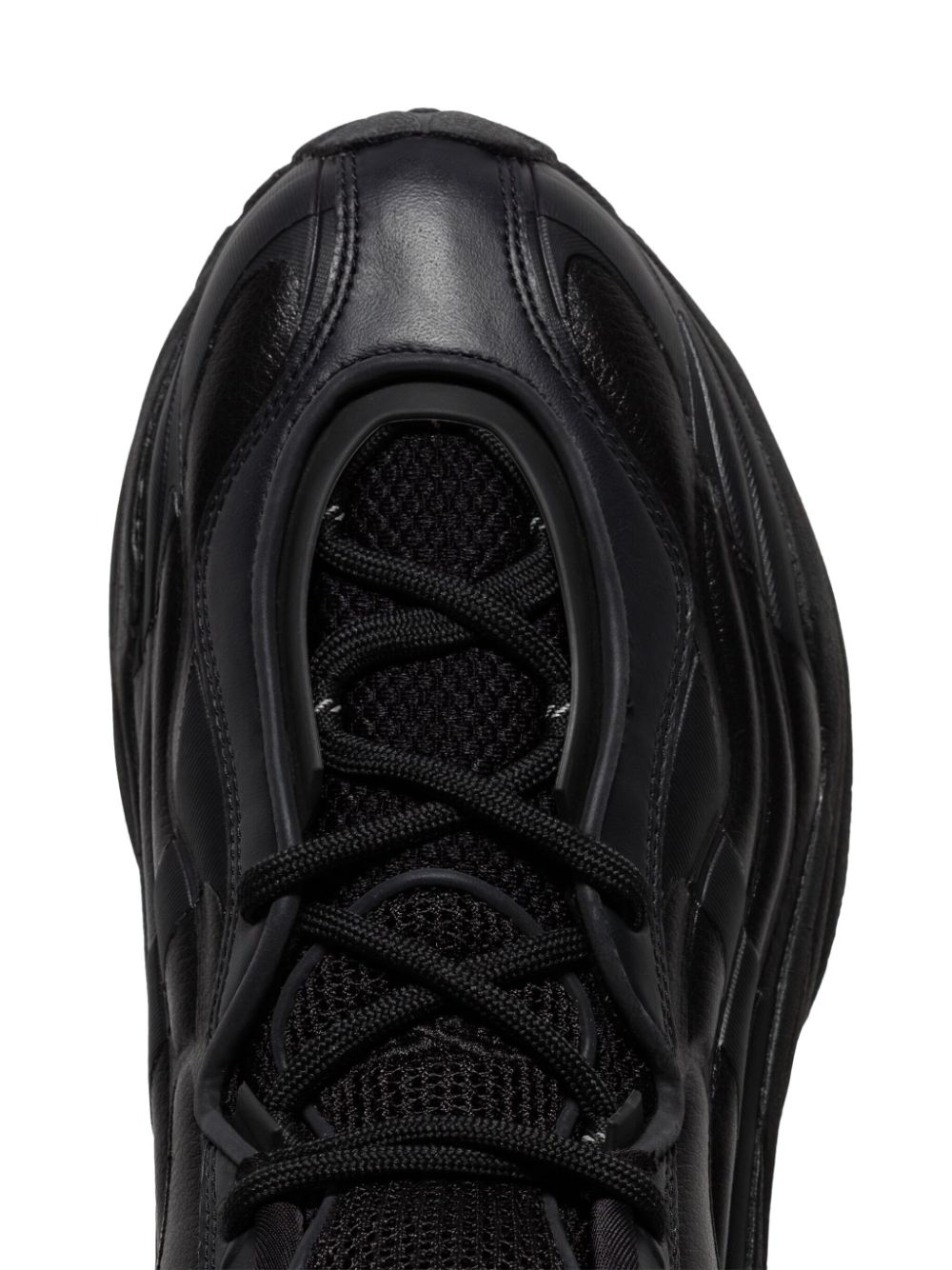 Shop Reebok Ltd Dmx Run 6 Logo-embroidered Sneakers In Black