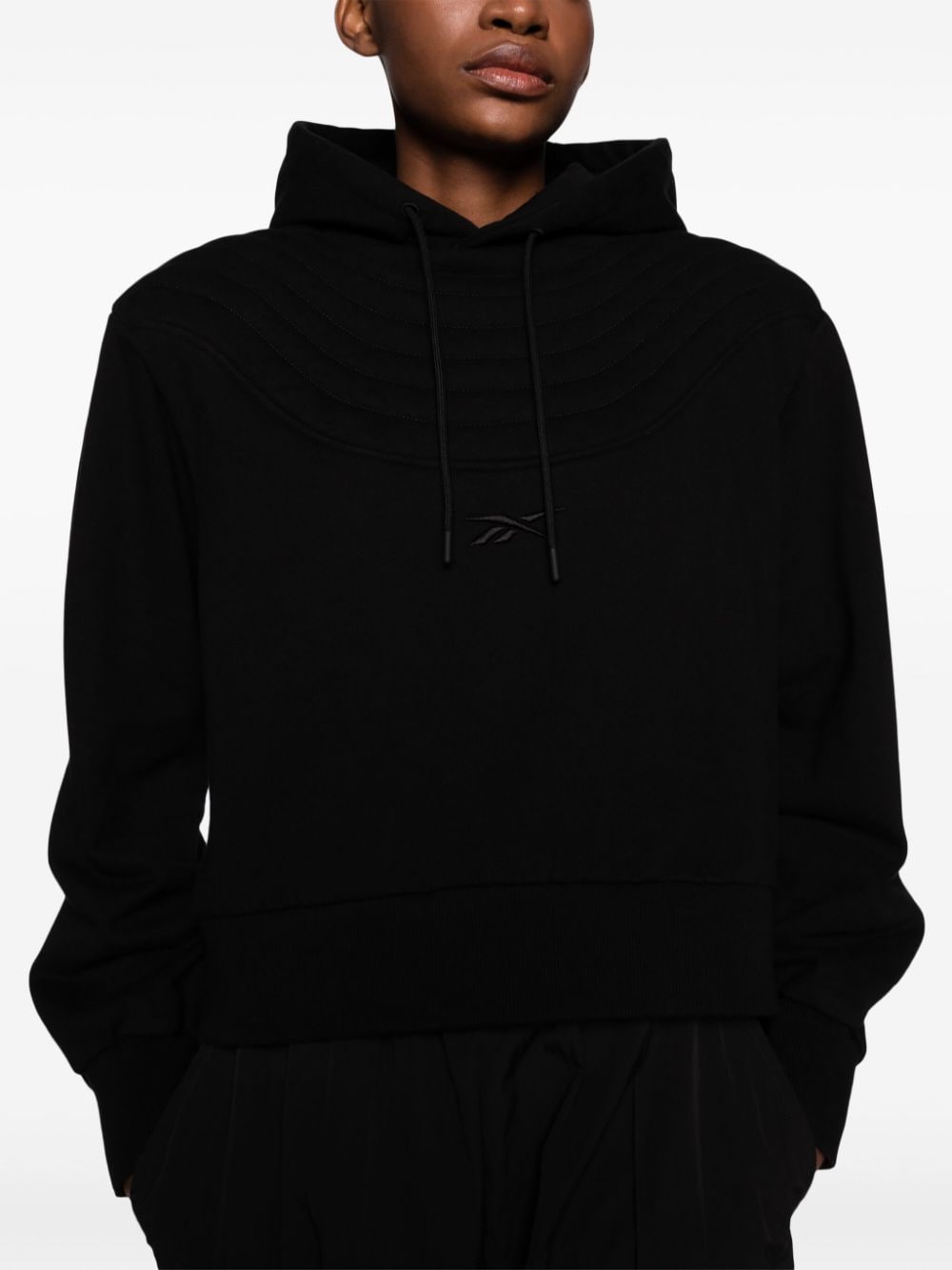 Reebok LTD Katoenen hoodie met geborduurd logo Zwart