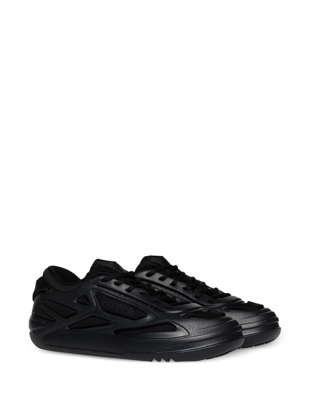 Shop Reebok Ltd Club C Fwd Lace-up Sneakers In Black