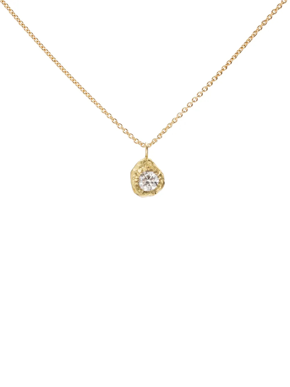 ELHANATI 18kt yellow gold Solitaire Iman pendant necklace - Oro