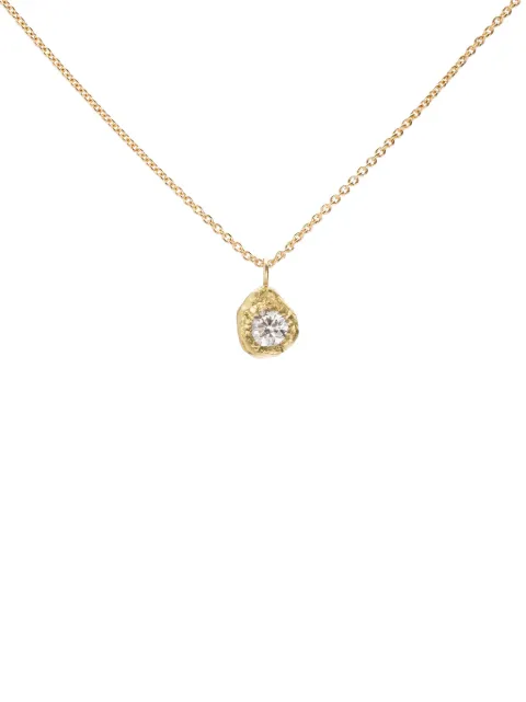 ELHANATI 18kt yellow gold Solitaire Iman pendant necklace