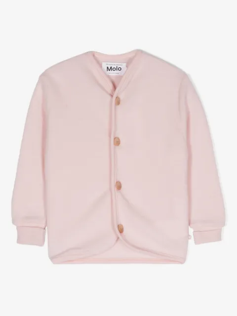 Molo cardigan en laine mérinos à col v