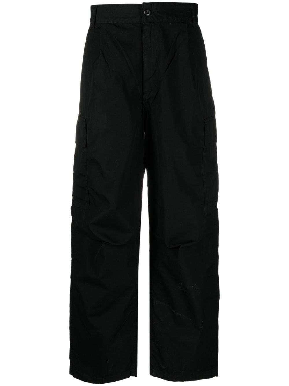 Carhartt Cole Cargo Cotton Trousers In Black