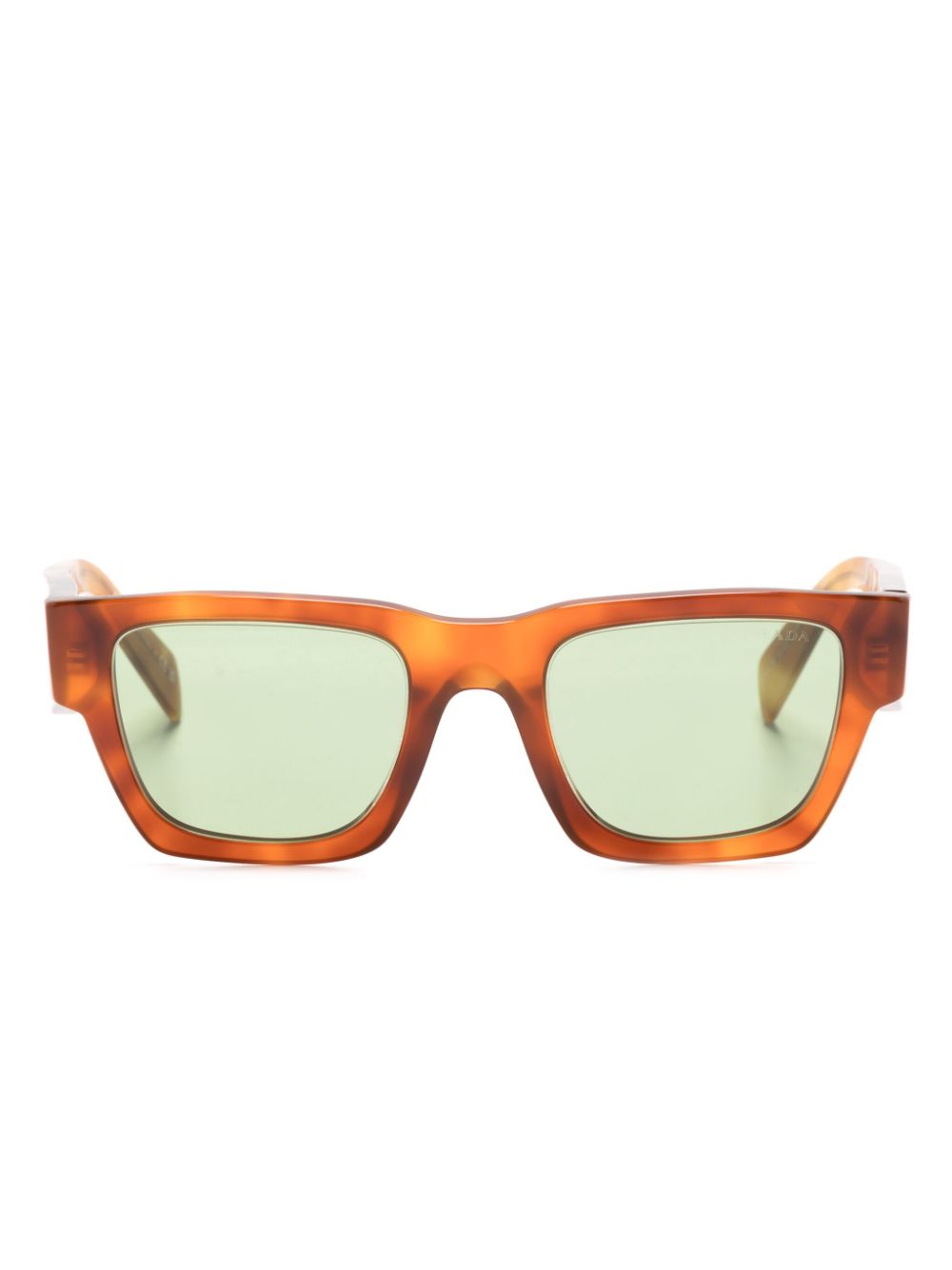 Prada Eyewear Symbole zonnebril met vierkant montuur Bruin