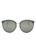 Linda Farrow Kings round-frame sunglasses - Gold