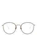 Linda Farrow round-frame stainless steel glasses - Pink