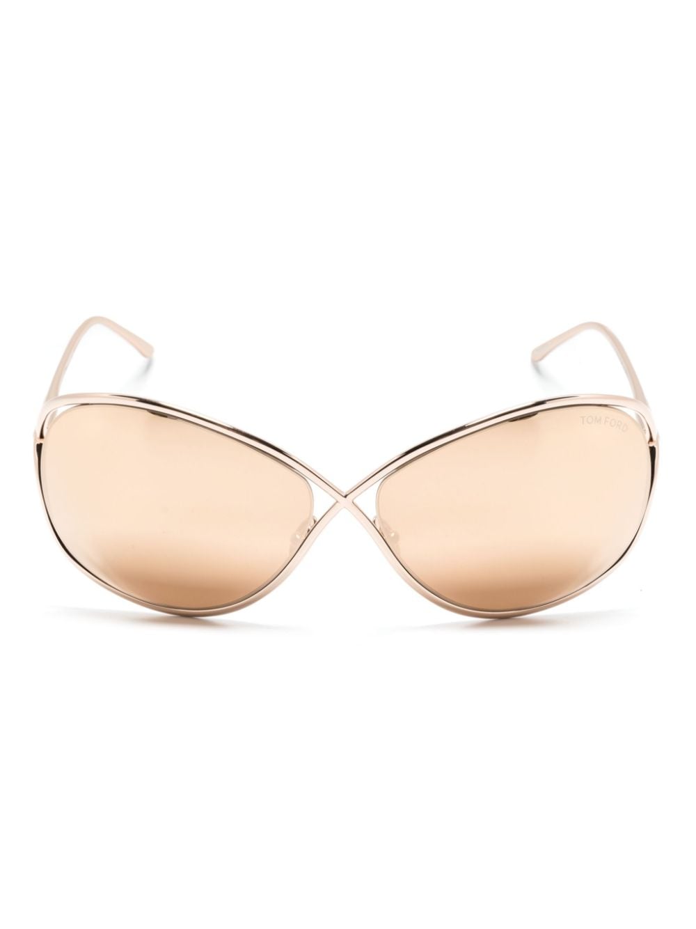 Tom Ford Nicoletta Oversize-frame Sunglasses In Gold