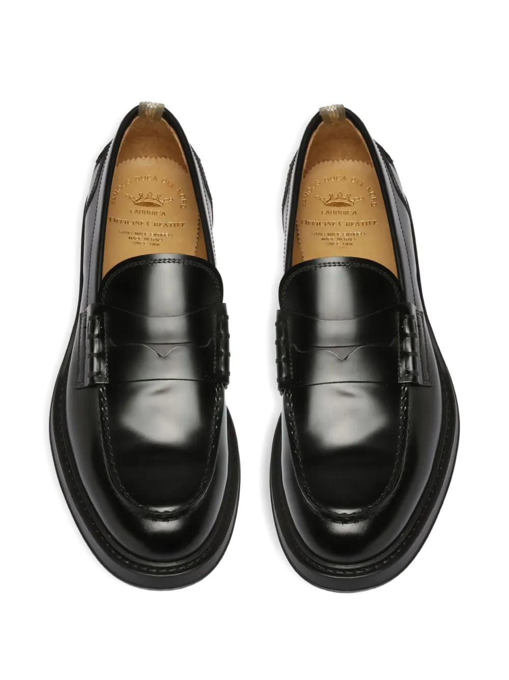 Officine Creative leather loafers Black