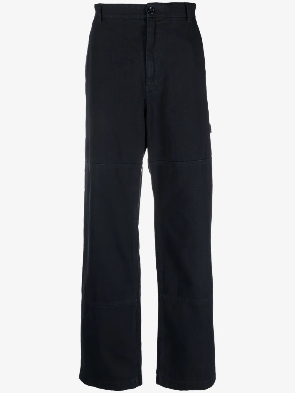 Dolce & Gabbana logo-plaque cotton straight trousers | Blue | Image 1