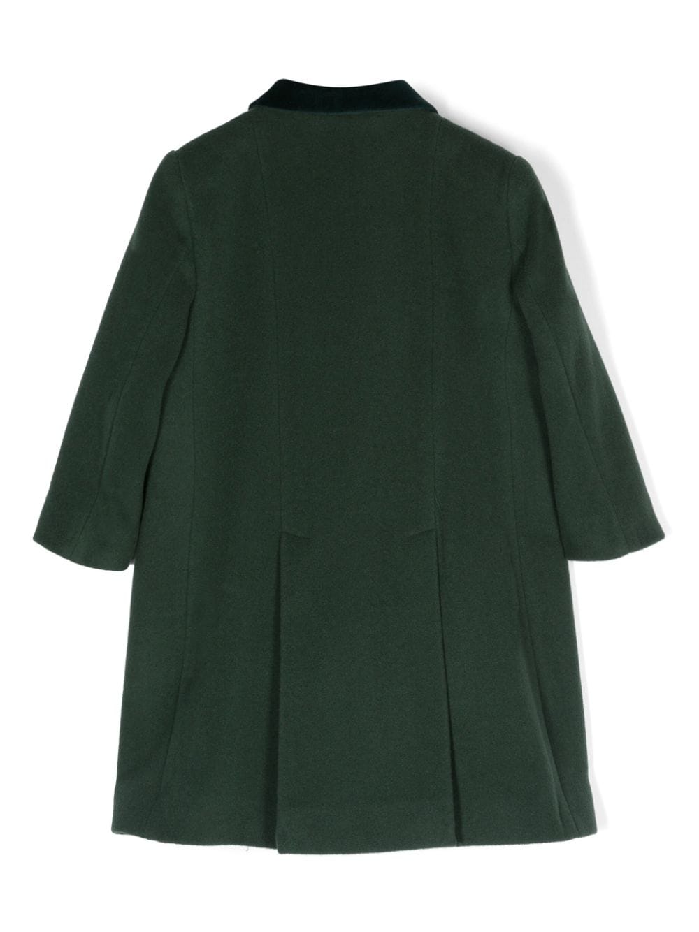 Shop Siola Spread-collar Double-breasted Coat In Green