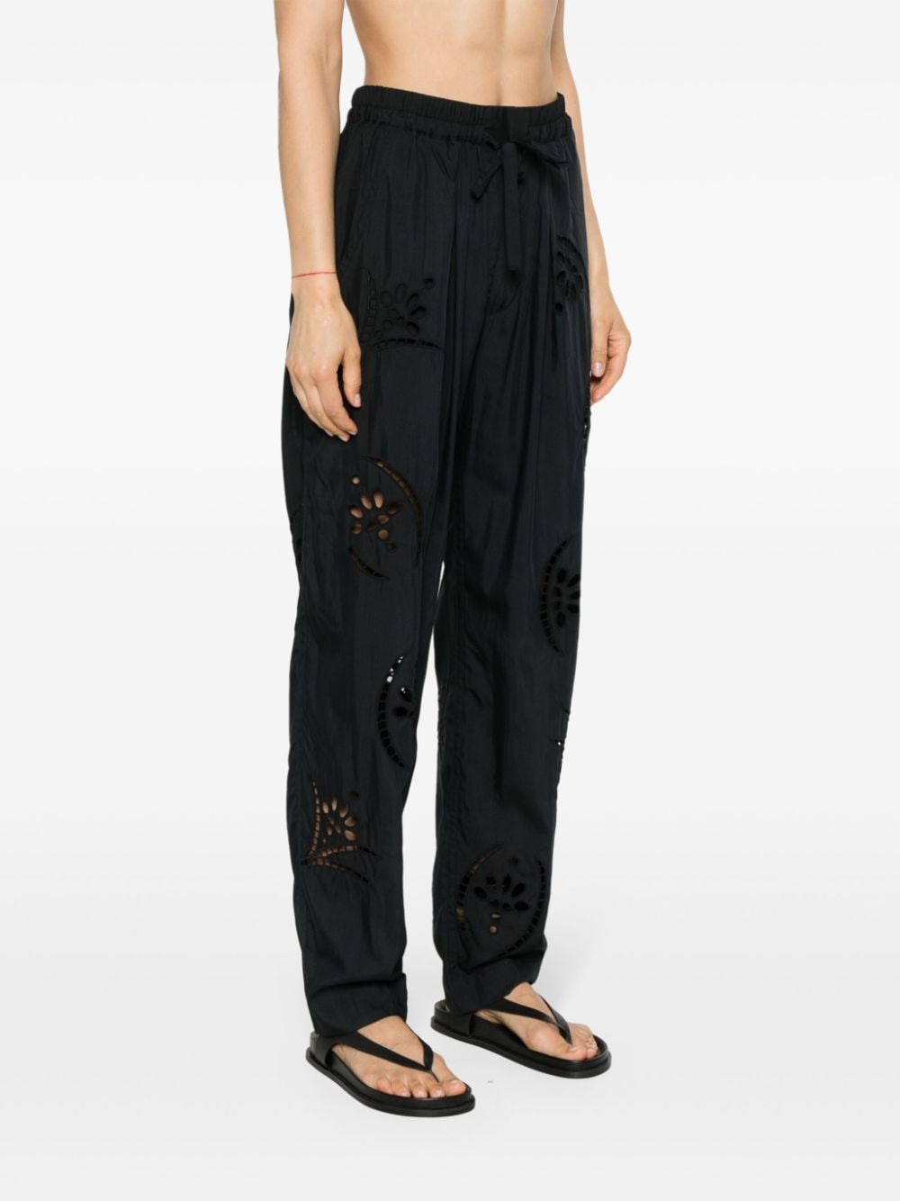 Shop Isabel Marant Hectorina Tapered-leg Trousers In Black