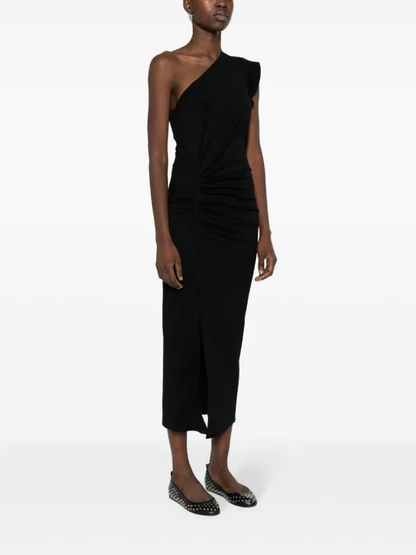 ISABEL MARANT Maude one shoulder Dress Black FARFETCH CA