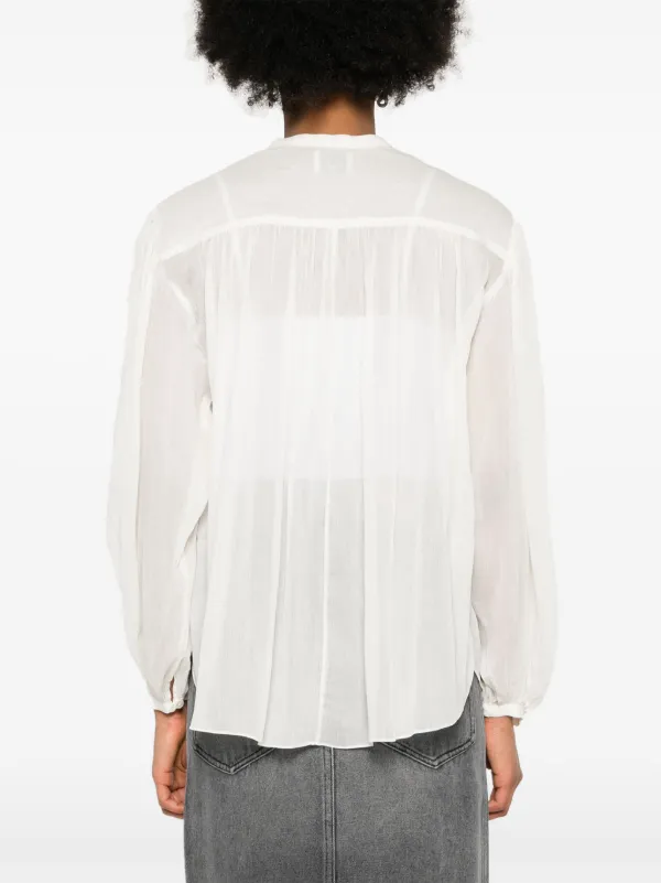 ISABEL MARANT Kiledia pintuck-detail Blouse - Farfetch