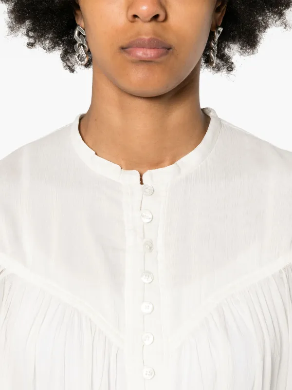 ISABEL MARANT Kiledia pintuck-detail Blouse - Farfetch