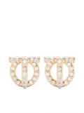Ferragamo Gancio 3D crystal stud earrings - Gold