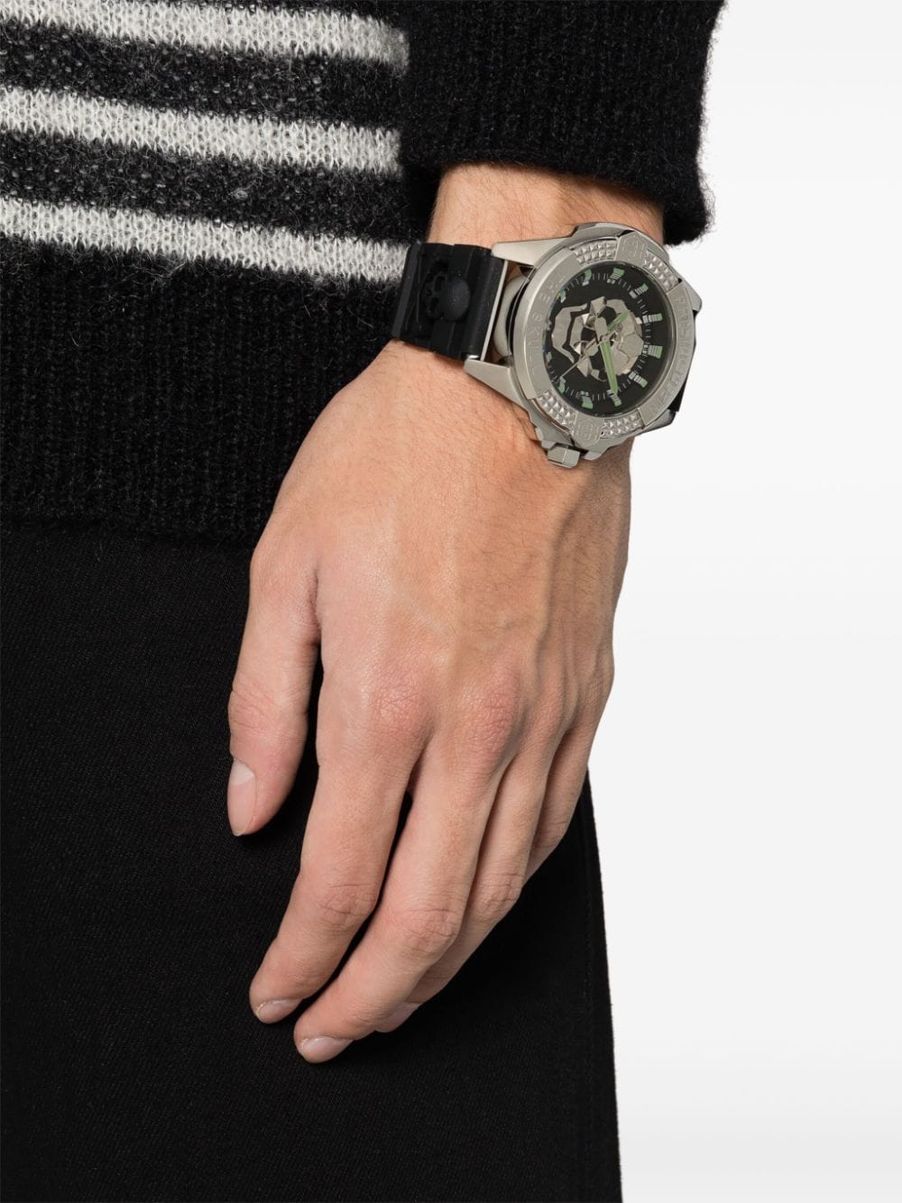Plein Sport The $kull 44mm horloge - Zwart