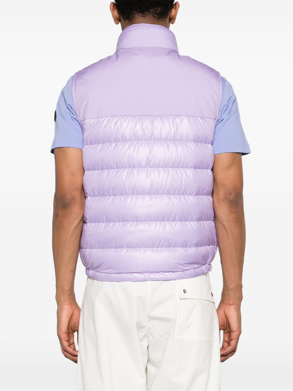 Shop Moncler Cerces Down Gilet In Violett