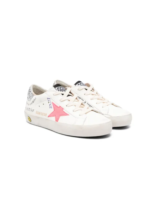 Golden goose cheap with pink star