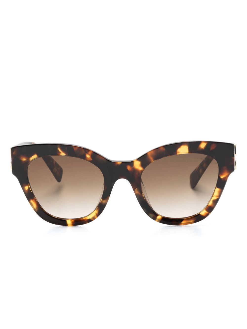 Miu Eyewear Zonnebril met oversized montuur Bruin