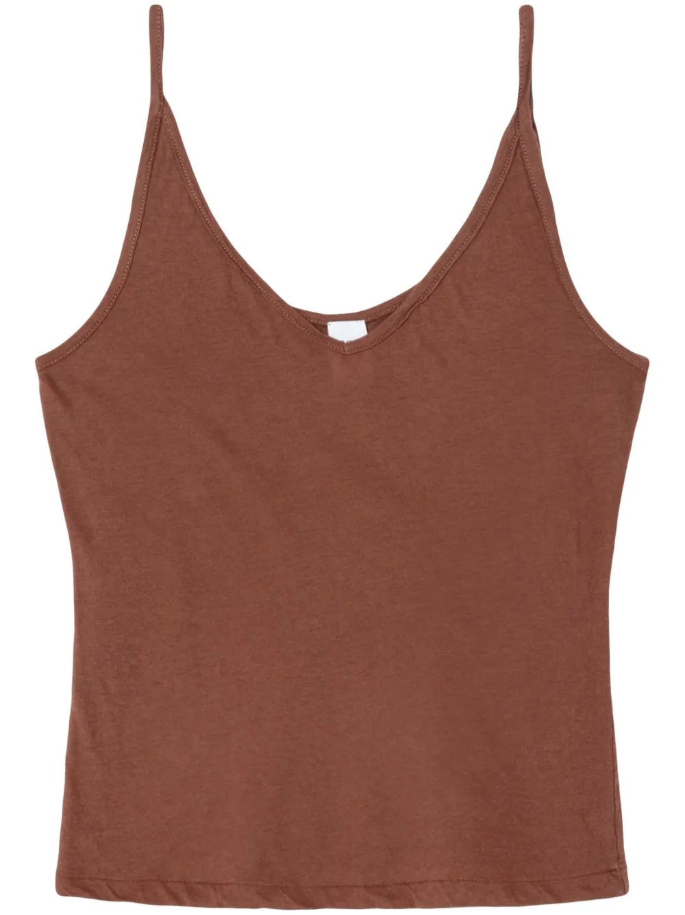 Re/done Hanes Sheer Tank Top In Brown