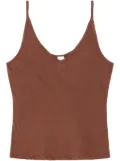 RE/DONE Hanes sheer tank top - Brown