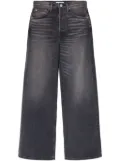 RE/DONE wide-leg cropped jeans - Black