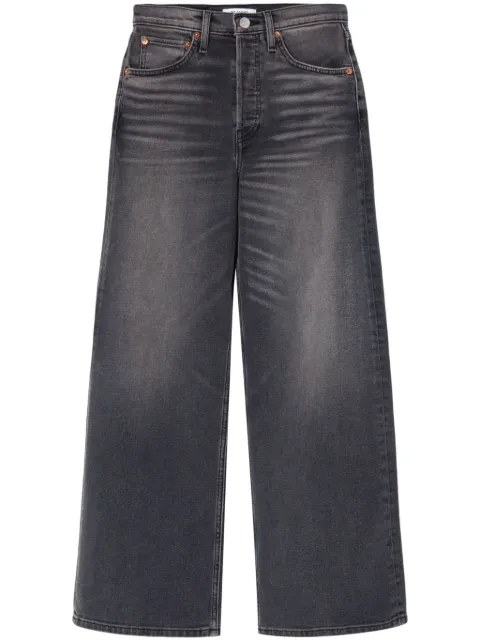 RE/DONE jeans capri con diseño ancho
