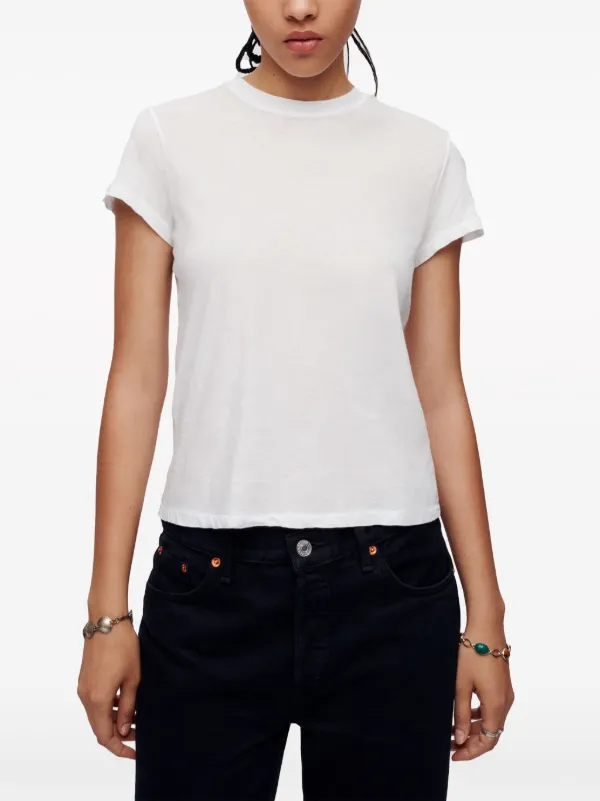 RE DONE Hanes Sheer T shirt White FARFETCH NZ