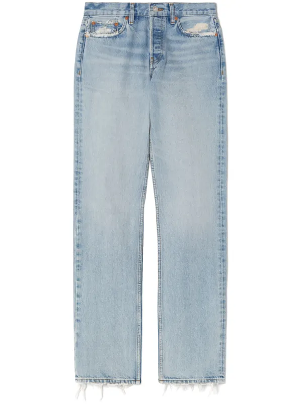 輝く高品質な Jeans Cotton straight-leg Easy RE/DONE | UZ FARFETCH | Blue パンツ
