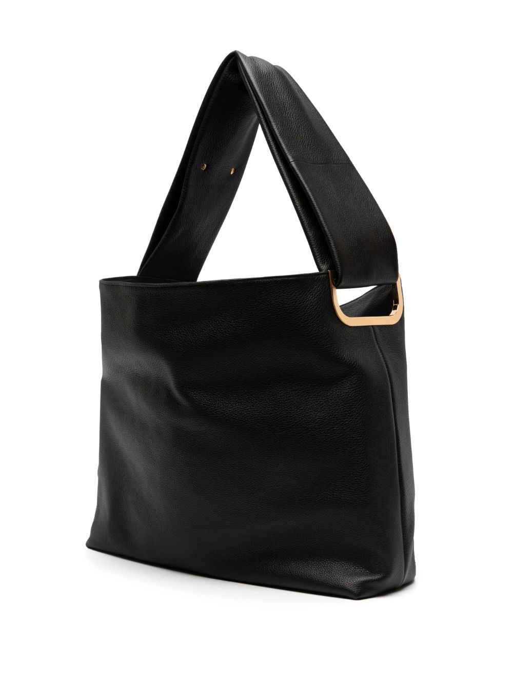 Shop Tsatsas Shift Leather Tote Bag In Black