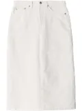 RE/DONE mid-rise seamed skirt - Neutrals