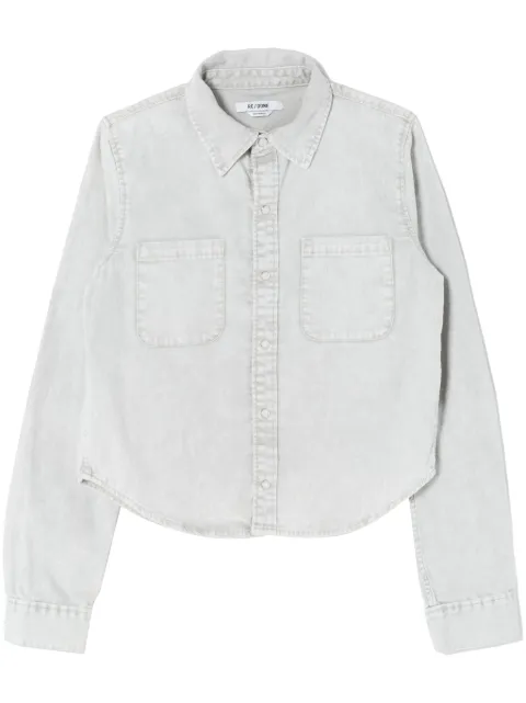 RE/DONE press-fastening denim shirt