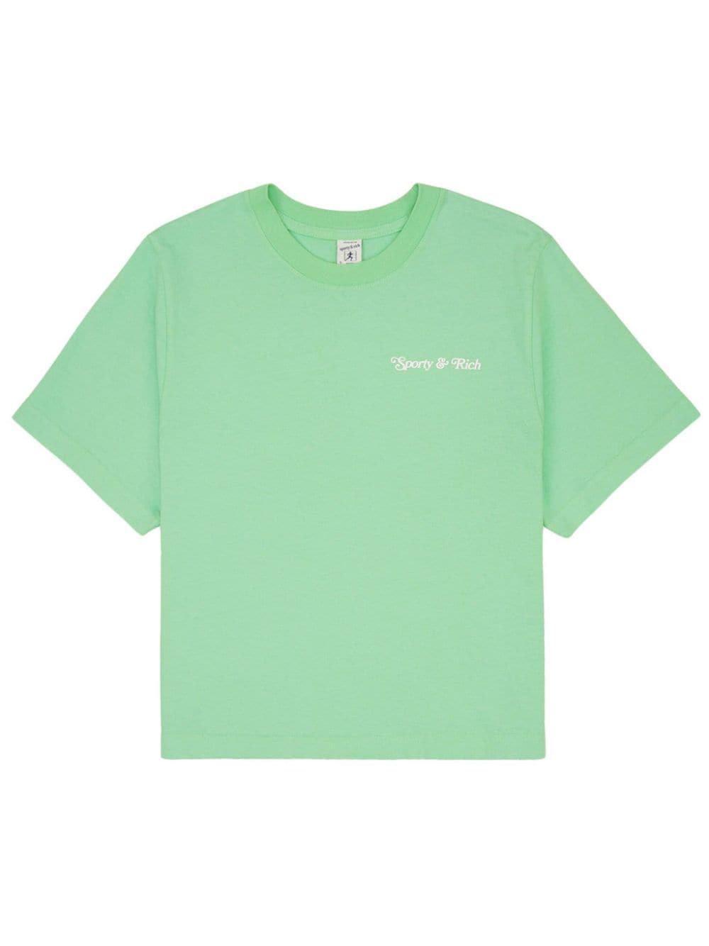Sporty & Rich Cropped T-shirt Groen
