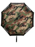 Moschino camouflage-print foldable umbrella - Black