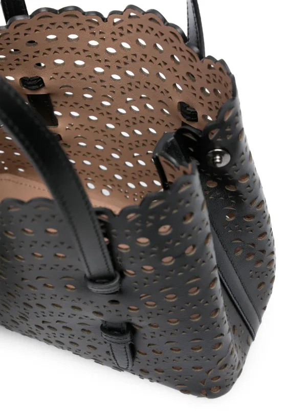 Alaïa Mina 20 Leather Tote Bag | Black | FARFETCH CY