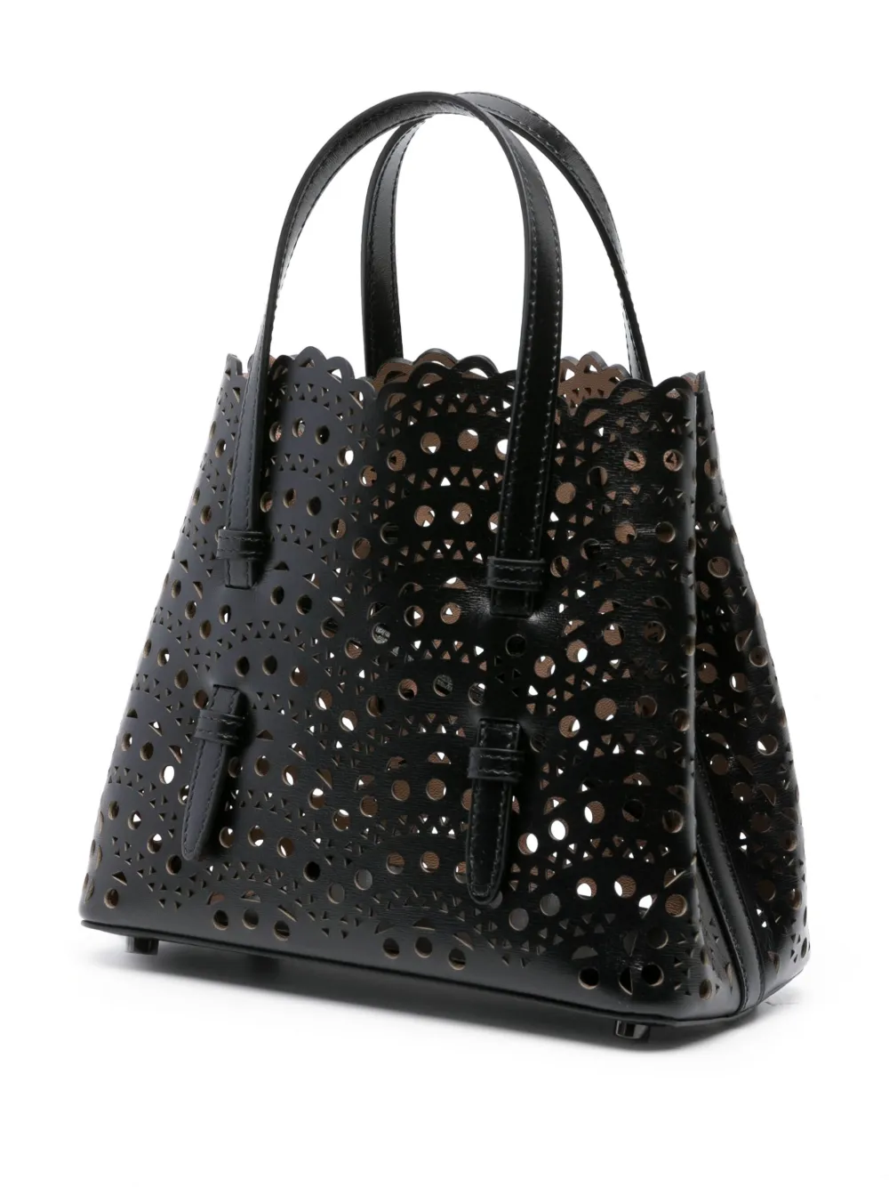 Alaïa Mina 20 Leather Tote Bag | Black | FARFETCH