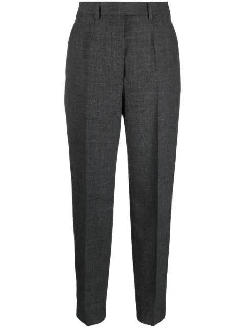 Prada virgin wool pressed-crease tailored trousers