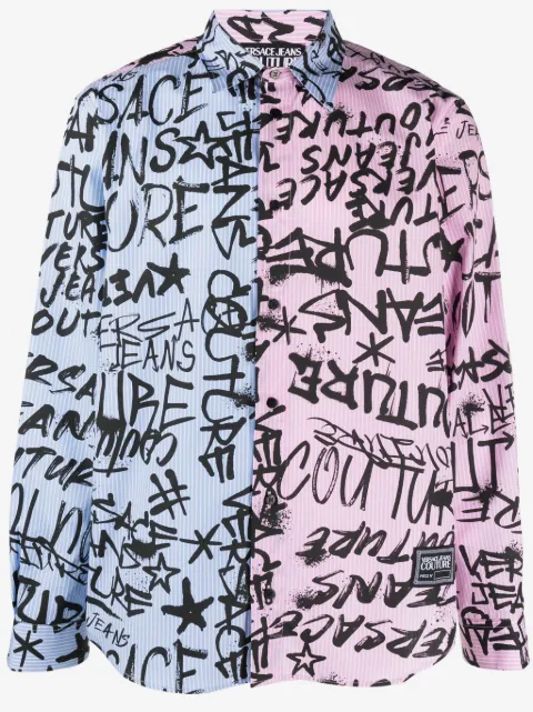 Versace Jeans Couture logo-print cotton shirt