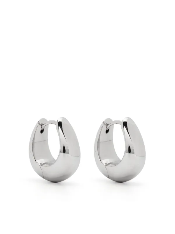 【片耳】tomwood clssic hoops small silver Tom Wood Classic Hoop Earrings Small Silver - Vallgatan 12